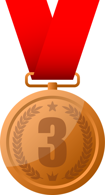 Gold, Silver and Bronze medal, Champion and winner awards - 1st, 2nd and 3rd place awards set.